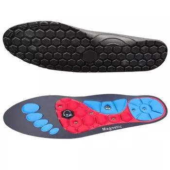2 пары магнитных акупрессурных стелек, дышащие обезболивающие вставки для обуви для мужчин и женщин, поддержка свода стопы, ортопедические амортизирующие массажные подушечки для ног S