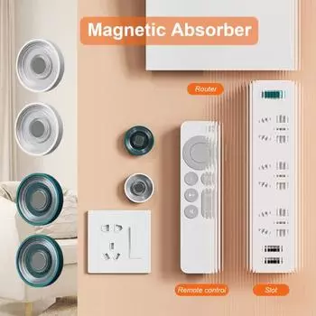 2 пары магнитных держателей для пультов дистанционного управления, настенное крепление, экономия места, защита от потери, непробиваемая подставка для пульта дистанционного управления телевизором для гостиной