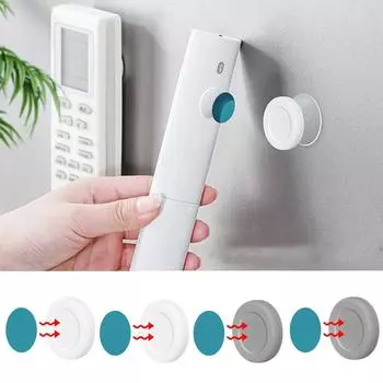 2 пары настенных креплений с сильным магнитом, крючок-держатель для наклейки на холодильник, держатель для хранения с дистанционным управлением, домашний органайзер, крючки 2 Pairs White