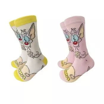 2 пары необычных и необычных женских длинных чулок с рисунком в стиле аниме для ношения на открытом воздухе, повседневные и удобные спортивные носки One Size