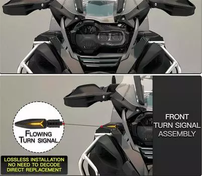 2 пары передние задние для BMW R1200GS F800 F650GS светодиодные бегущие последовательные указатели поворота