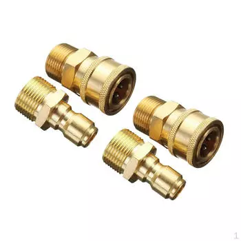 2 пары переходников для мойки высокого давления M22, соединительная муфта 14,8 мм