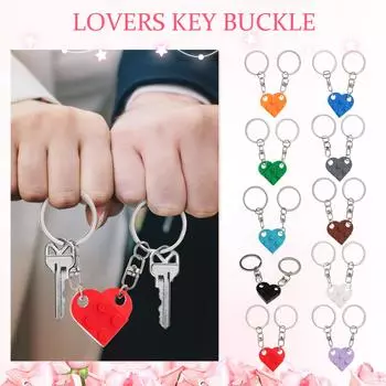 2 пары ПК парные брелки вещи подарки для парня девушка подарки для пары One Size фиолетовый