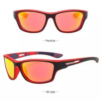 2 пары поляризованных солнцезащитных очков с защитой от ультрафиолета в стиле ретро, ветрозащитные линзы из поликарбоната, для дневного и ночного использования, блокируют солнечный свет, очки для отдыха на пляже, очки для активного отдыха A