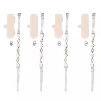 2 пары ремешков для обуви на каблуке, скрытые съемные, регулируемые, эластичные, со специальным декором