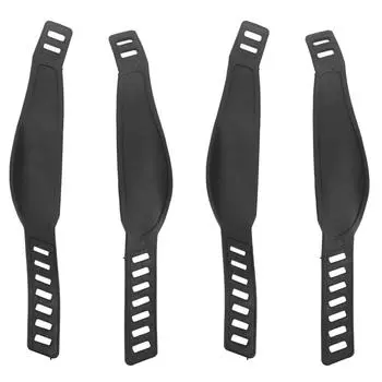 2 пары ремней для педалей велотренажера, регулируемый универсальный ремень для педалей, подходит для большинства педалей велосипеда