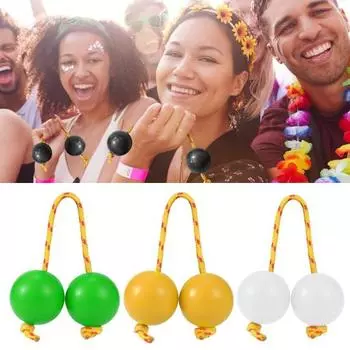 2 пары ритмических шаровых асалато ручных ударных инструментов погремушка асалато шейкер зелёный