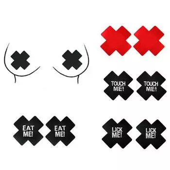 2 пары сексуальных накладок на соски с крестом, наклейки на грудь, сексуальные женские ленты, наклейки для пирожных 2 pairs pack