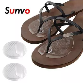 2 пары силиконовых подушечек для передней части стопы для шлепанцев с противоскользящими свойствами