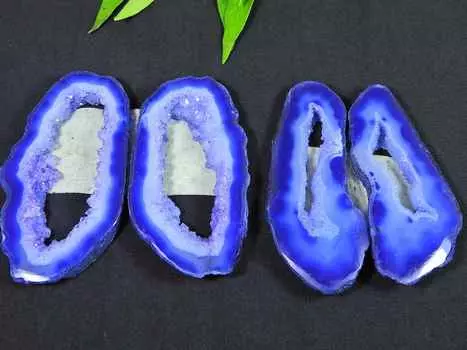 2 пары синих солнечных друз, пара серег с кабошонами, лот 52-55 мм RQ-2772