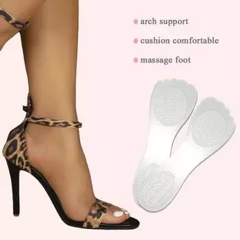 2 пары стельок для высоких каблуков. Самоклеящиеся обезболивающие, предотвращающие скольжение ног. Вставная подушечка 3/4 для высоких каблуков.