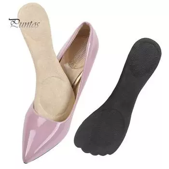 2 пары стельок для высоких каблуков. Самоклеящиеся обезболивающие, предотвращающие скольжение ног. Вставная подушечка 3/4 для высоких каблуков. чистый
