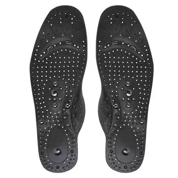 2 пары унисекс магнитотерапевтических стелек дышащие массажные подушечки для ног (L)