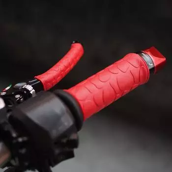 2 пары универсальных ручек для руля мотоцикла, тормозных рычагов, защитных чехлов из мягкой резины, тормозных ручек, силиконовых чехлов жёлтый