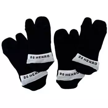 2 пары Walking Hentobabi для мужчин, черные [5 Sense] (Короткая длина) чёрный