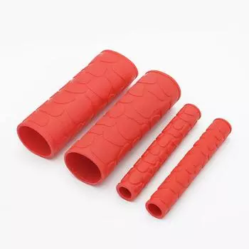 2 пары велосипедных аксессуаров, ручки, резиновые ручки, ручки, чехол на руль мотоцикла красный
