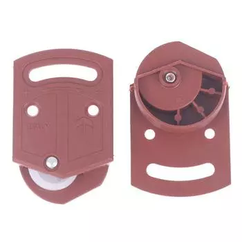 2 пары винтажных колес ABS с одним шкивом, мебельный набор роликов для раздвижной двери