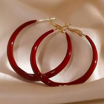 2 пары высококачественных женских сережек зеленого и красного цвета с большим дизайном, квадратные серьги для похудения, большие круглые серьги, взрывные красный