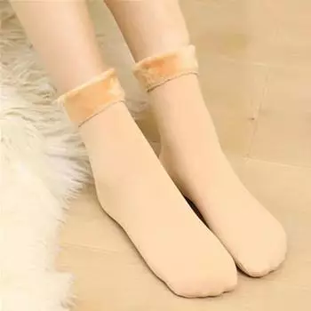 2 пары женских и мужских однотонных носков, осенние и зимние утолщенные плюшевые теплые носки средней толщины, зимние носки One Size