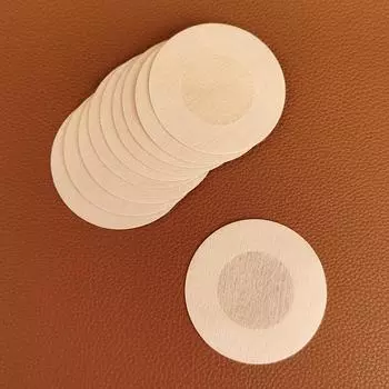 2 пары женских наклеек на грудь, бесследная женская наклейка на грудь для девочек, круглая кожаная накладка на бюст 4PCS бежевый