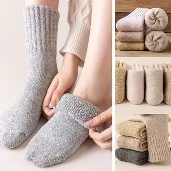 2 пары зимних напольных носков плюс бархатные кашемировые носки женские лыжные носки