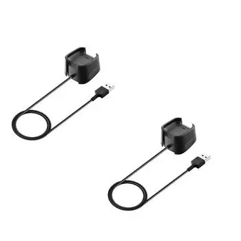 2 pcs 1m usb charging cable, charger for fitbit versa smart watch