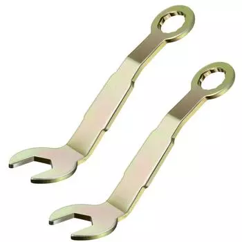 2 Pcs 3/8 Inch Pivot Adjustment Wrench Carbon Steel Door Adjustment Tool Pocket Wrench Closet Door золотой