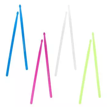 2 Pcs 4 Color Nylon Light Up Drum Sticks for Adults Kids Professional (Green)
