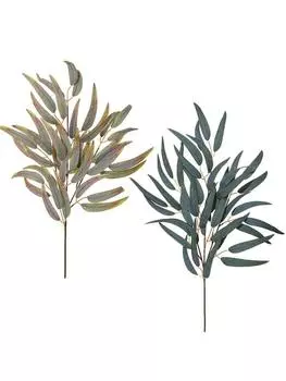 2 Pcs 54cm Artificial Eucalyptus Leaves Silk Plant for Home Christmas Outdoor Wedding Party Decoration Fake Plant зелёный