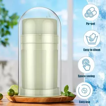 2 Pcs BPA free Crushed Ice Maker Cups Mini Ice Mold Cup Cylinder Ice Cube Tray Food Grade Ice Cube Mold Machine Washable Ice белый