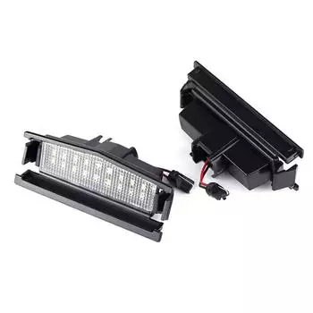 2 Pcs Car White LED License Plate Lights Tag Lamp For Mazda MX5 Miata 2016-2022