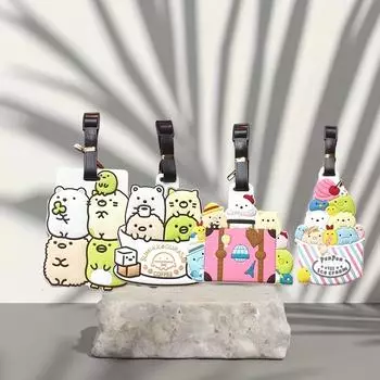 2 шт. угловая биологическая багажная бирка маленькая симпатичная мягкая пластиковая багажная бирка из ПВХ креативная багажная бирка для посадки