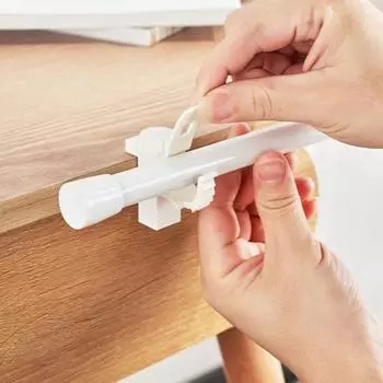 2 шт. Крючок для карниза для штор, не требует сверления, клей для стены, отличная липкость, регулируемый, противоскользящий, с большой несущей способностью