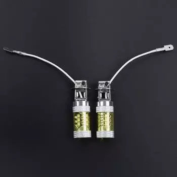 2 Pcs DC 12-24V H3 80W 16SMD LED Car Fog Light Bulb-Turn Signal-Lamp Bulbs Yellow Light High Power Truck Car Accessories CHINA