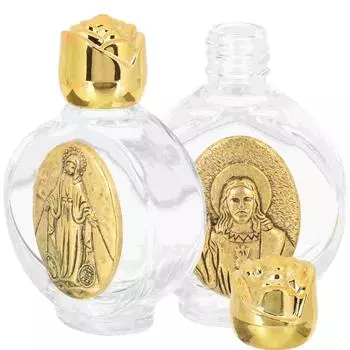 2 Pcs Holy Water Bottle Small Glass Bottles Decorative Wedding Decorations