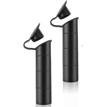 2 Pcs Inner Tube Padded Rubber 30° Tilt 9 In Fishing Rod Holder Insert With Cap For Boat, Kayak Fishing Accessories, Fishing Boat Rod Holders