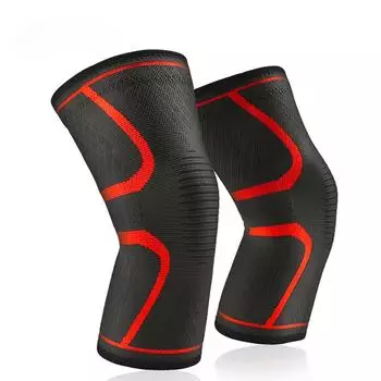 2 шт. наколенник поддержка артрита суставов нейлоновые спортивные компрессионные рукава для фитнеса наколенники защита для бега S