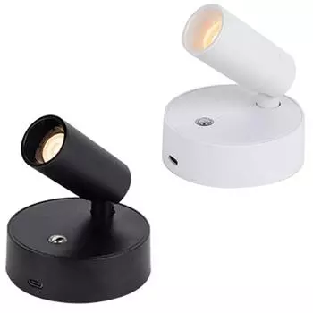 2 Pcs LED Wall Sconces Light 360 Degree Rotation Adjustable Wall Lamp Touch Control Bedroom Bedside Study Reading Night Lamp Tricolor