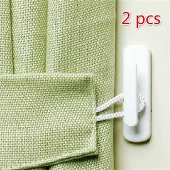 2 шт. Крючок для штор из ваты, фиксированный крючок для шторной ткани, прочный крючок для ключей из вискозы