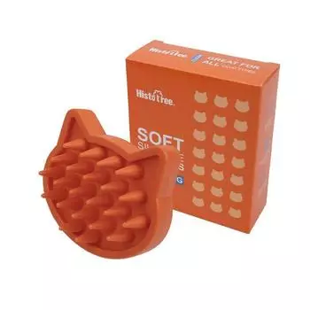 2 PCs Pet Bath Massage Brush Dog Cat Cleaning Massage Comb Brush Brush Pet Supplies Factory Wholesale [2 Pack] Export quality Orange