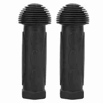 2 шт. Пластиковые противоскользящие детские ручки для велосипеда, трехколесного велосипеда, руля скутера, резиновые ручки, чехол белый