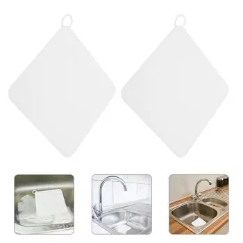 2 Pcs Sink Toilet Insect Mat Bride Filter Strainer Plug Silica Gel Universal Bathtub Stopper Floor Drain Cover 12x12cm серый