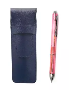 2 пенала из зернистой кожи синего цвета 3 Mecha Japan прозрачный набор розовый SASL-CL3M-P-2 розовый