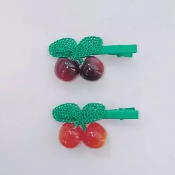 2-Piece Fruit Cherry Hair Clips Cute and Sweet Hair Accessories for Women and Girls