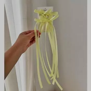 2-piece set of colorful double knot bow ribbon hair clips, cute and sweet for Women Girls Hair Accessories