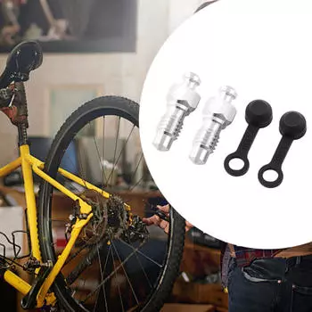 2 шт. Профессиональные легкие титановые болты для прокачки тормозного суппорта Silver