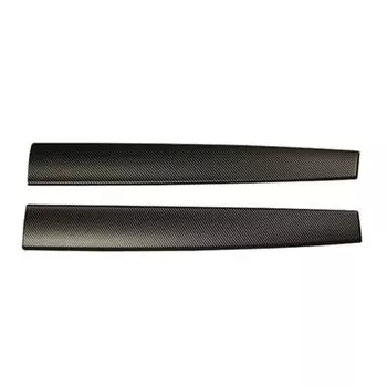 2 Pieces Dashboard Cover Real Carbon Fiber Center Console Auto Interior Instrument Trim Replacement for Model 3/Y