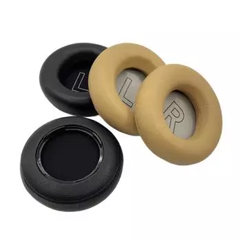 2 Pieces Earphone Cover Ear Pads Lambskin Headphone Cushion Earmuffs for B&O Beoplay H9 3rd Gen Earphone Replacement хаки