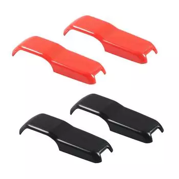 2 Pieces Engine Hood Hinge Cover Decorative Stickers Replacing Easily Install Wear Resistant Exterior Accessories for JL чёрный
