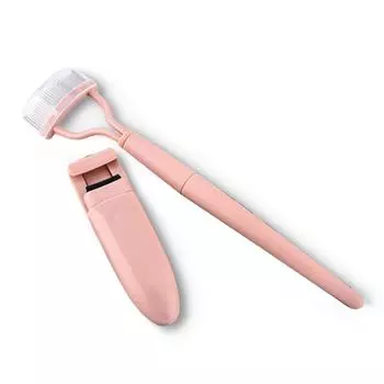 2 Pieces Eyelash Curlers Brush Tint Kit Tool Eye-lash Foldable Heated Lashs Steal Curler in Suction Card Packing for Adults